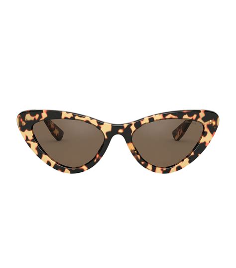 miu miu tortoiseshell cat eye sunglasses|Miu Miu Eyewear Sunglasses for Women .